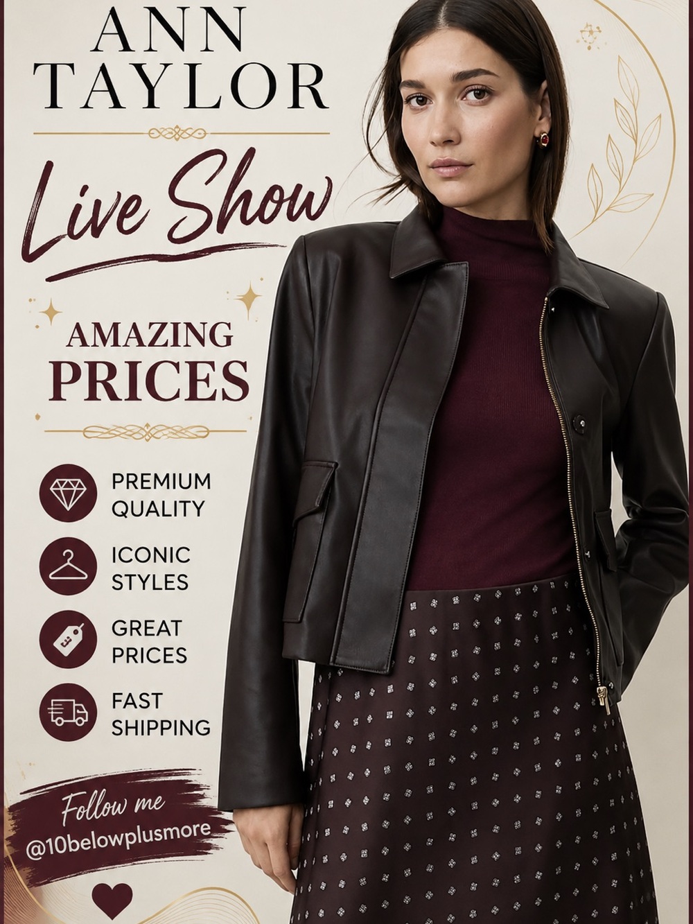 Ann Taylor Live Show - $20 starts Bookmark the show!